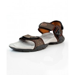 Dark Brown Tri Strap Casual Sandal DR-263